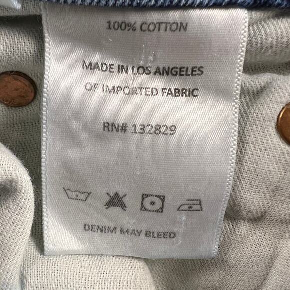 Revolve GRLFRND The Kate Low Rise Slim Crop Jeans Y2K Hidden Hills Wash Size 24 - Picture 10 of 14